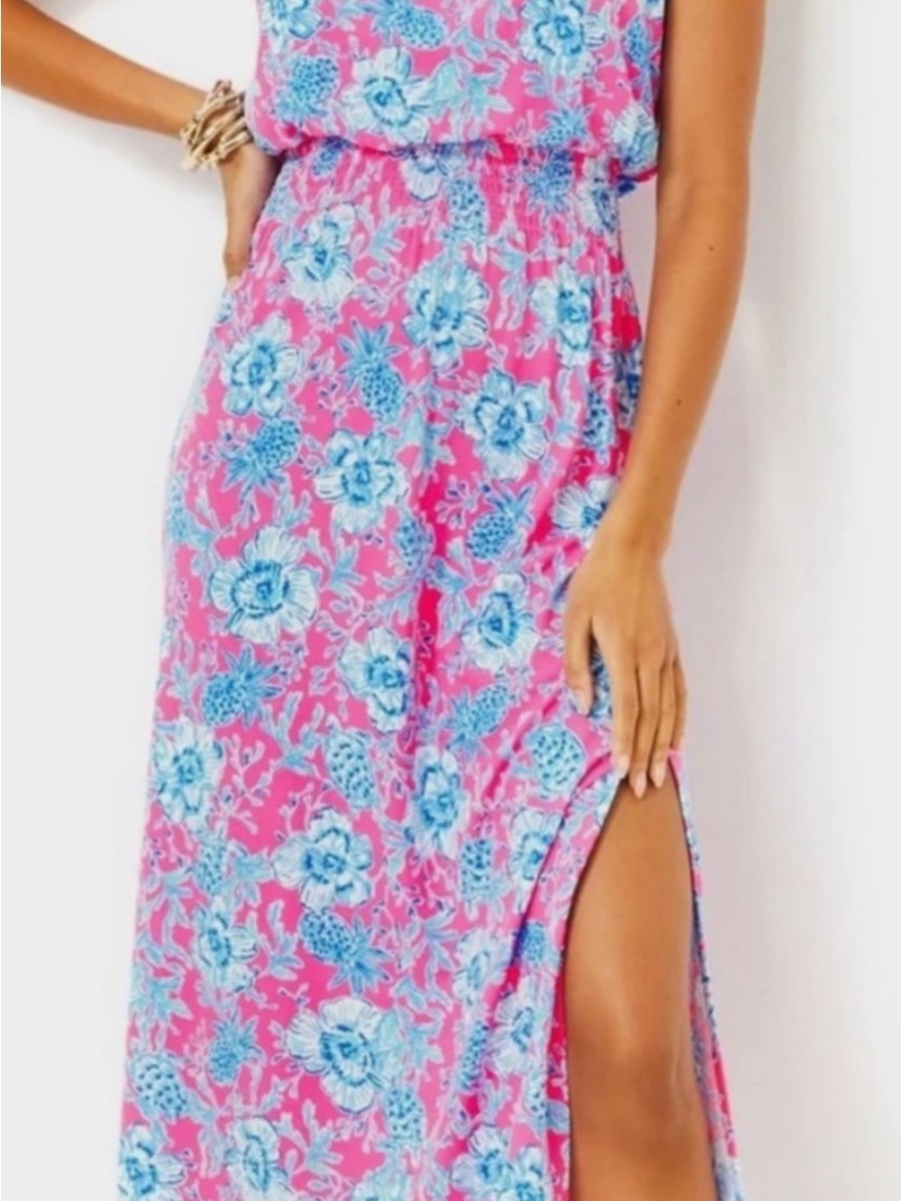 Lilly Pulitzer Gracelyn Floral halter midi dress